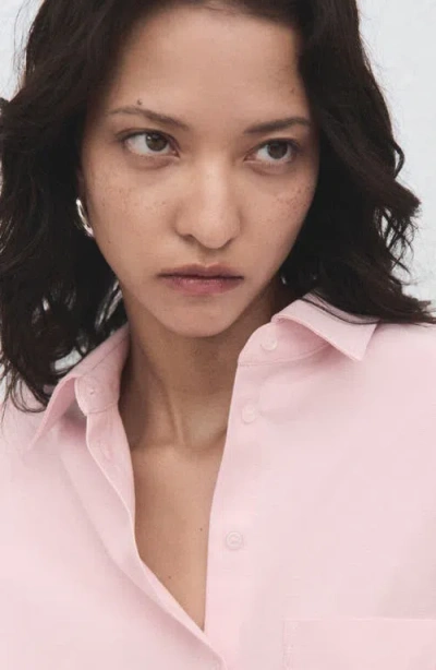 Mango Oversize Button-up Shirt In Animal Print