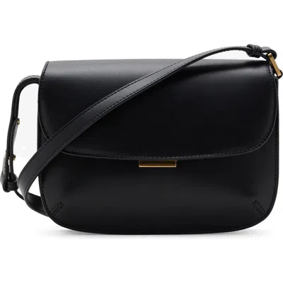 Mango Faux Leather Crossbody Bag In Black