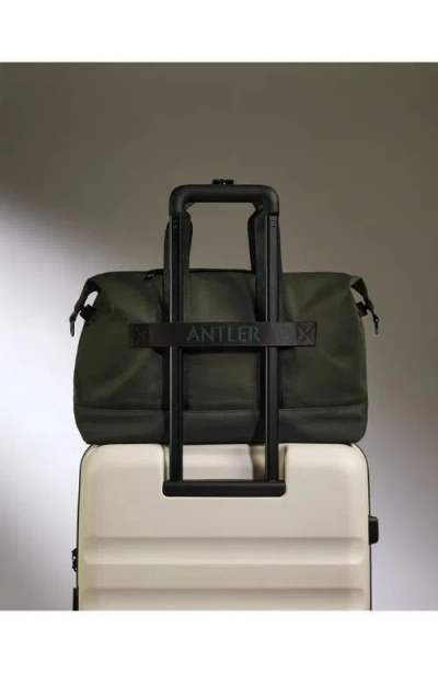 Antler Icon Overnight Bag In Dark Khaki Green In Blue