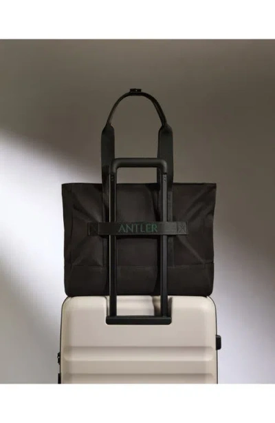 Antler Icon Tote Bag In Black In Red