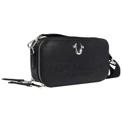 True Religion Double-zip Horseshoe Camera Bag In Black