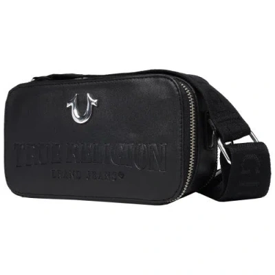 True Religion Double-zip Horseshoe Camera Bag In Black