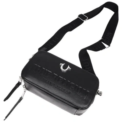 True Religion Double-zip Horseshoe Camera Bag In Black