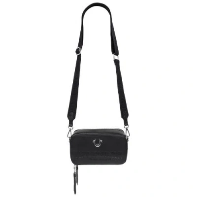 True Religion Double-zip Horseshoe Camera Bag In Black