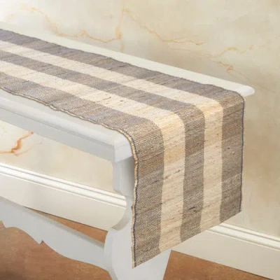 Sustainable Threads Madeleine Table Runner In Brown