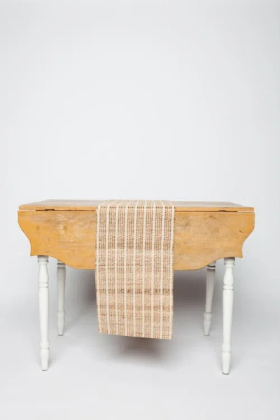 Sustainable Threads Madeleine Table Runner In Brown