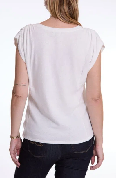 Cache Coeur Lucile Maternity And Nursing T-shirt In White