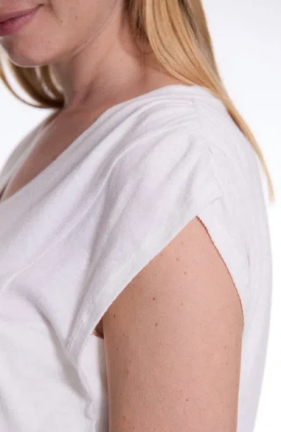 Cache Coeur Lucile Maternity And Nursing T-shirt In White