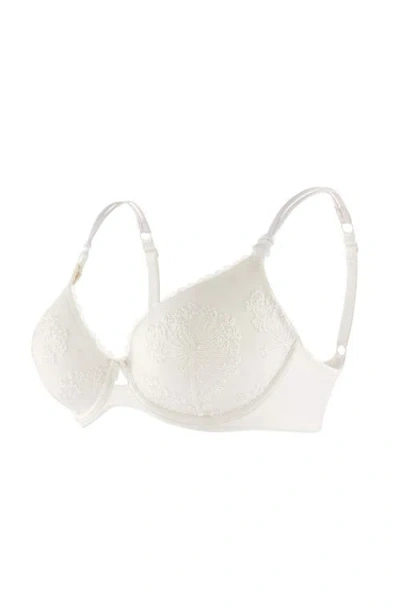 Cache Coeur Louise Maternity And Nursing Push-up Bra In White