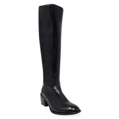 Madison Maison Knee High Boot Stretch Boot In Black