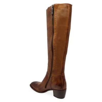 Madison Maison Knee High Boot Stretch Boot In Brown