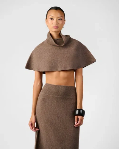 Weworewhat Strapless Peplum Top In Brown