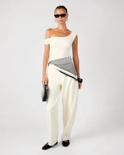 Weworewhat Twisted Off The Shoulder Top In White