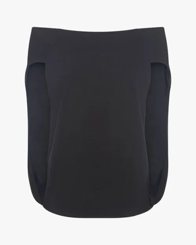 Weworewhat Off Shoulder Cape Top In Multi