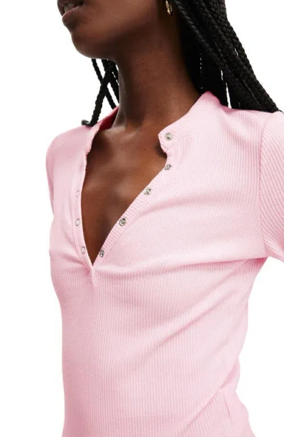 Cotton On Ryan Henley Long Sleeve In Pink