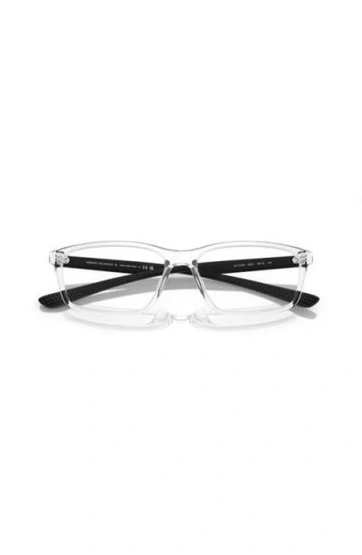 Armani Exchange 56mm Rectangle Optical Glasses In White