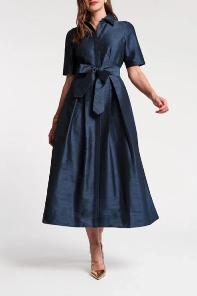 Frances Valentine Bella Maxi Dress In Navy In Blue