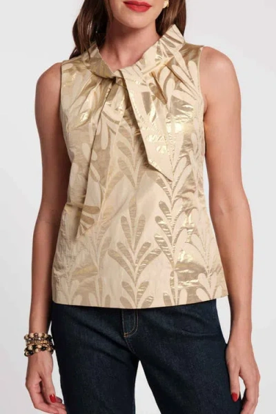 Frances Valentine Millie Top In Gold