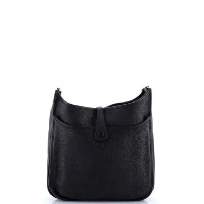 Pre-owned Hermes  Hermes Evelyne Bag Gen Iii Clemence Pm In Black