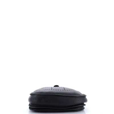 Pre-owned Hermes  Hermes Evelyne Bag Gen Iii Clemence Pm In Black