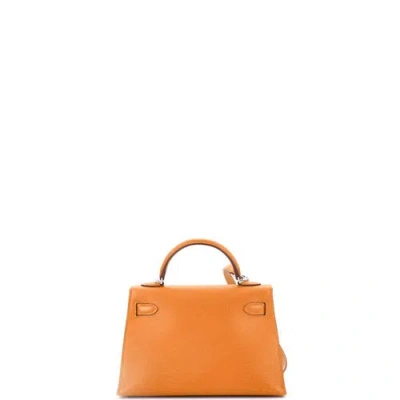 Pre-owned Hermes  Hermes Kelly Mini Ii Bag Verso Chevre Mysore With Palladium Hardware 20