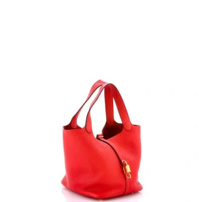 Pre-owned Hermes  Hermes Picotin Lock Bag Clemence Mm