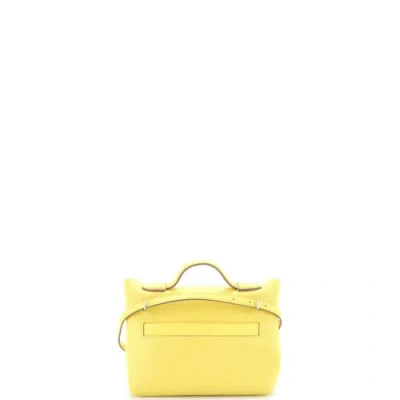 Pre-owned Hermes  Hermes 24/24 Bag Evercolor With Swift 21 In Green