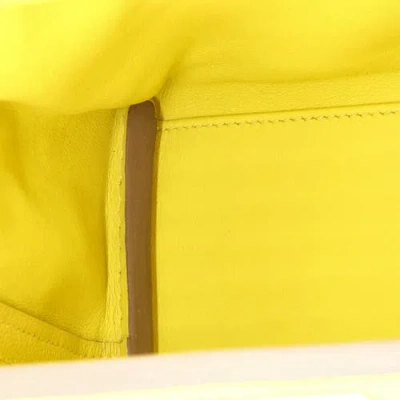 Pre-owned Hermes  Hermes 24/24 Bag Evercolor With Swift 21 In Green