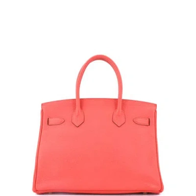 Pre-owned Hermes  Hermes Birkin Handbag Red Epsom With Gold Hardware 30