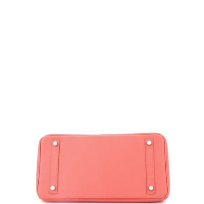 Pre-owned Hermes  Hermes Birkin Handbag Pink Epsom With Palladium Hardware 30 In Pink