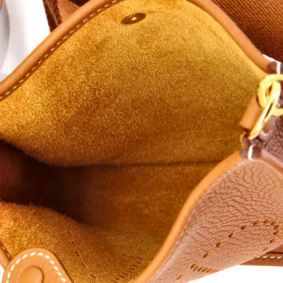 Pre-owned Hermes  Hermes Evelyne Bag Gen Iii Clemence Tpm In Gold