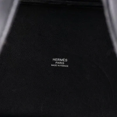 Pre-owned Hermes  Hermes Picotin Lock Bag Felt With Leather Pm In Gray