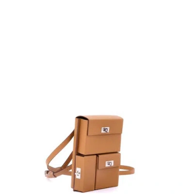 Pre-owned Hermes  Hermes Kelly Multi Pocket To Go Pouch Epsom In Gold