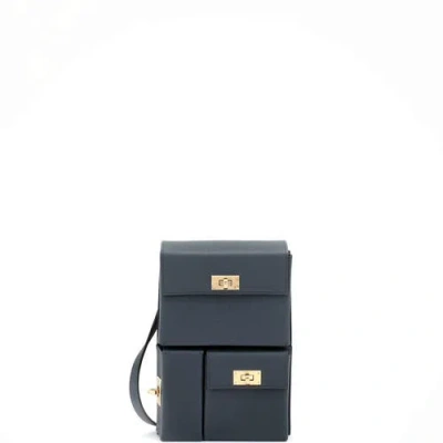 Pre-owned Hermes  Hermes Kelly Multi Pocket To Go Pouch Epsom In Gray