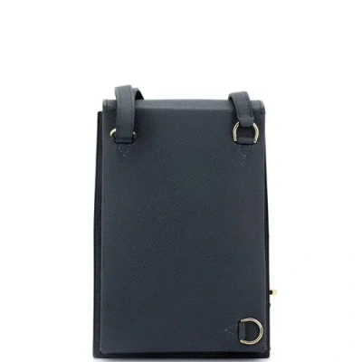 Pre-owned Hermes  Hermes Kelly Multi Pocket To Go Pouch Epsom In Gray