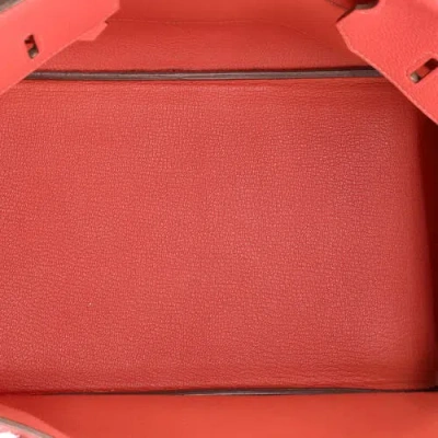 Pre-owned Hermes  Hermes Birkin Handbag Pink Clemence With Palladium Hardware 35