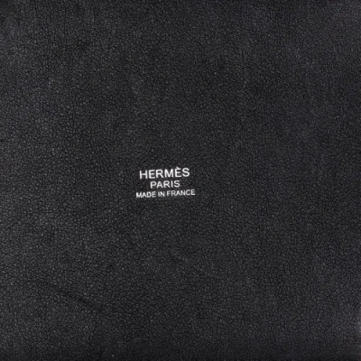 Pre-owned Hermes  Hermes Picotin Lock Bag Felt With Leather Pm In Gray