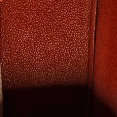 Pre-owned Hermes  Hermes Bourlingue Messenger Bag Clemence In Red