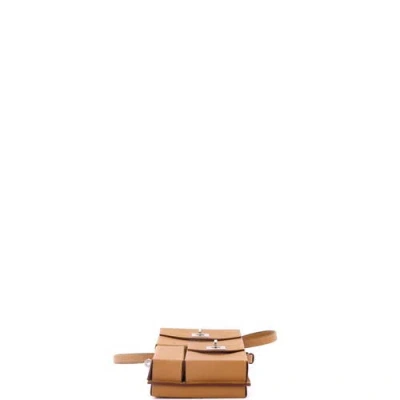 Pre-owned Hermes  Hermes Kelly Multi Pocket To Go Pouch Epsom In Gold