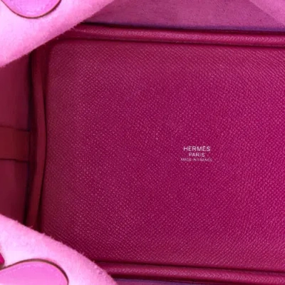 Pre-owned Hermes  Hermes Picotin Lock Bag Tressage Epsom Pm In White