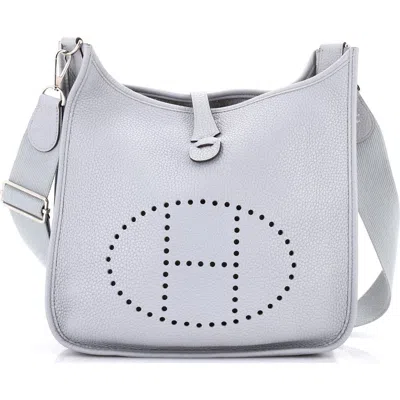 Pre-owned Hermes  Hermes Evelyne Bag Gen Iii Clemence Pm In Blue