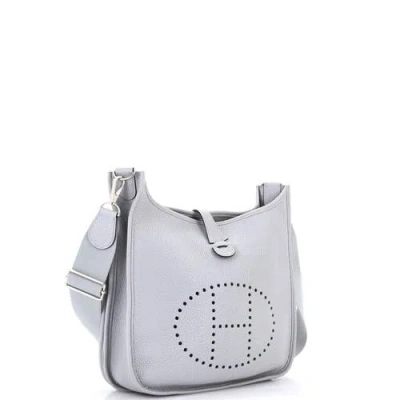 Pre-owned Hermes  Hermes Evelyne Bag Gen Iii Clemence Pm In Blue