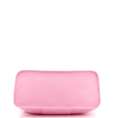 Pre-owned Hermes  Hermes Cabag Elan Toile And Leather 39 In Pink