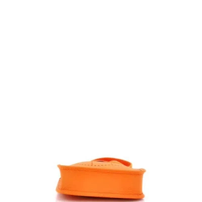 Pre-owned Hermes  Hermes Evelyne Bag Gen Iii Clemence Tpm In Orange