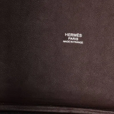 Pre-owned Hermes  Hermes Picotin Lock Bag Felt With Leather Pm In Gray