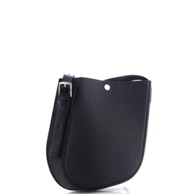 Pre-owned Hermes  Hermes Perspective Cavaliere Bag Togo And Vache Hunter 28 In Black