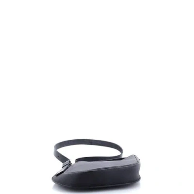 Pre-owned Hermes  Hermes Perspective Cavaliere Bag Togo And Vache Hunter 28 In Black