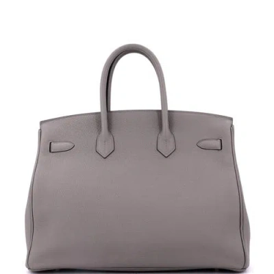 Pre-owned Hermes  Hermes Birkin Handbag Grey Togo With Rose Gold Hardware 30 In Gray