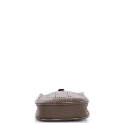 Pre-owned Hermes  Hermes Evelyne Bag Gen Iii Clemence Tpm In Brown