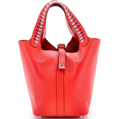 Pre-owned Hermes  Hermes Picotin Lock Bag Tressage Epsom Pm